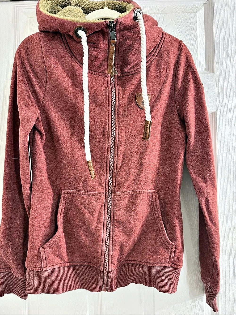 Wanakome Hera Full-Zip Hoodie in Pink Size Small